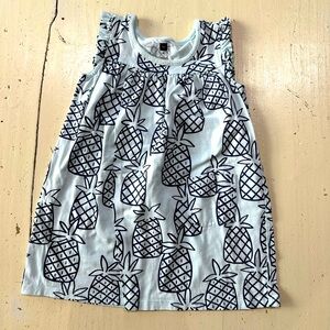 Mighty Mini Tea collection dress in size 4 blue pineapple print